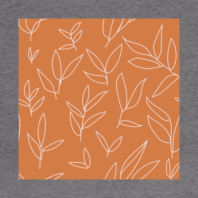 floral leaves grid pattern 1 by mariacaballer